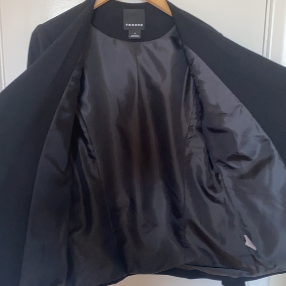 Trouvé black blazer with zipper pockets - Picture 2 of 6